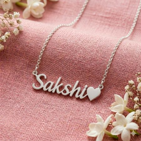 Handcrafted 925 Silver Personalized Mangalsutra Name Necklace